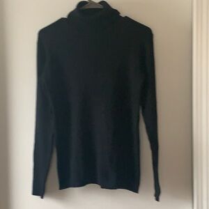 Timberland Black Wool Ribbed Turtleneck S